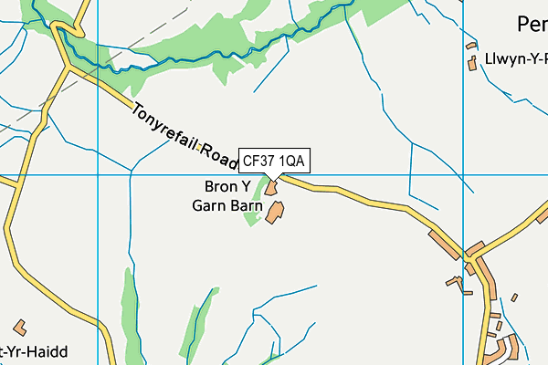 CF37 1QA map - OS VectorMap District (Ordnance Survey) CF37 1QA map - OS VectorMap District (Ordnance Survey)