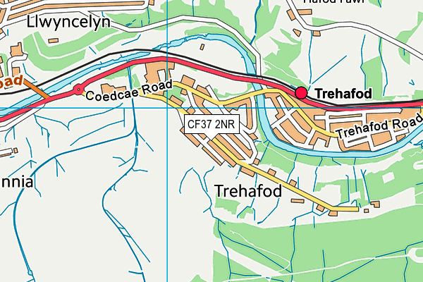 CF37 2NR map - OS VectorMap District (Ordnance Survey) CF37 2NR map - OS VectorMap District (Ordnance Survey)