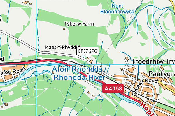 CF37 2PG map - OS VectorMap District (Ordnance Survey) CF37 2PG map - OS VectorMap District (Ordnance Survey)