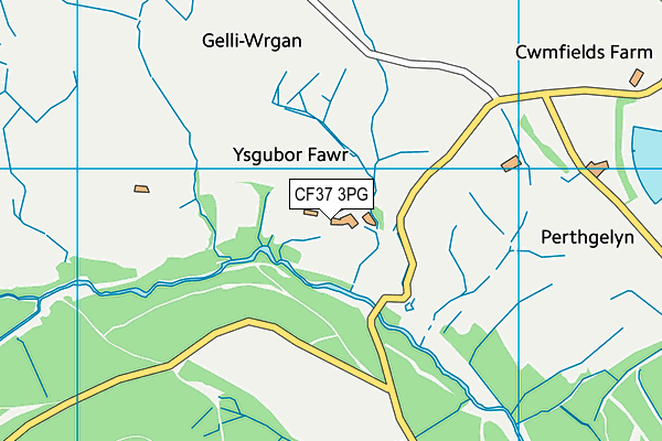 CF37 3PG map - OS VectorMap District (Ordnance Survey) CF37 3PG map - OS VectorMap District (Ordnance Survey)