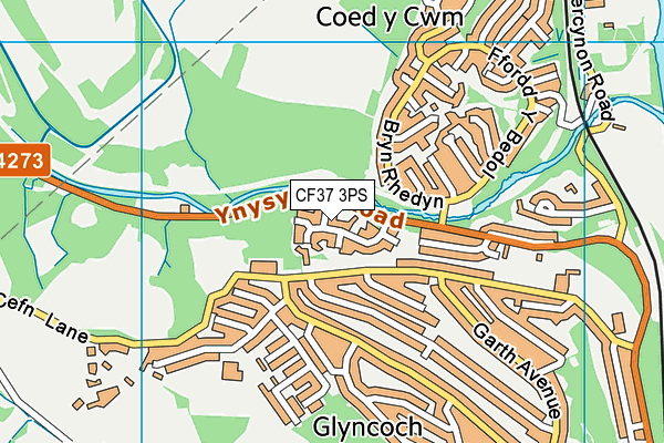 CF37 3PS map - OS VectorMap District (Ordnance Survey) CF37 3PS map - OS VectorMap District (Ordnance Survey)