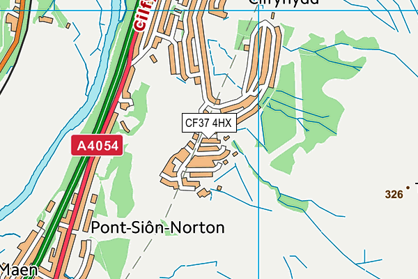 CF37 4HX map - OS VectorMap District (Ordnance Survey) CF37 4HX map - OS VectorMap District (Ordnance Survey)