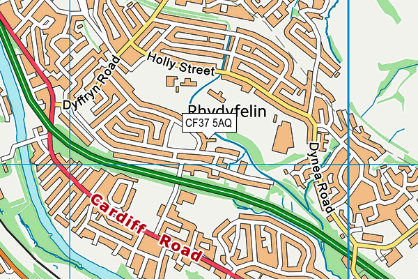 CF37 5AQ map - OS VectorMap District (Ordnance Survey) CF37 5AQ map - OS VectorMap District (Ordnance Survey)
