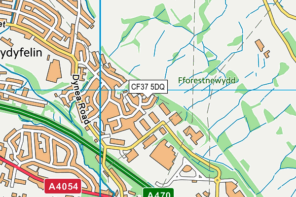 CF37 5DQ map - OS VectorMap District (Ordnance Survey) CF37 5DQ map - OS VectorMap District (Ordnance Survey)