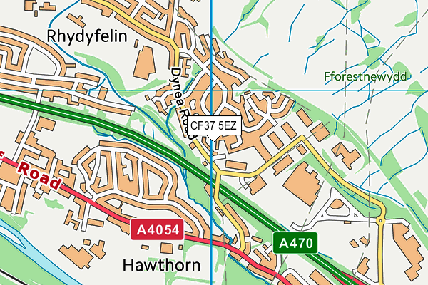 CF37 5EZ map - OS VectorMap District (Ordnance Survey) CF37 5EZ map - OS VectorMap District (Ordnance Survey)