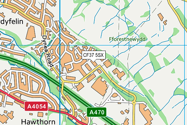 CF37 5SX map - OS VectorMap District (Ordnance Survey) CF37 5SX map - OS VectorMap District (Ordnance Survey)