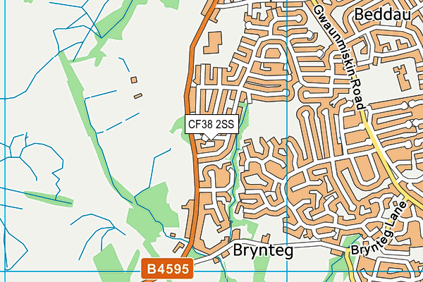 CF38 2SS map - OS VectorMap District (Ordnance Survey) CF38 2SS map - OS VectorMap District (Ordnance Survey)