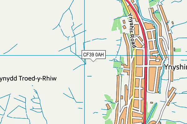 CF39 0AH map - OS VectorMap District (Ordnance Survey) CF39 0AH map - OS VectorMap District (Ordnance Survey)