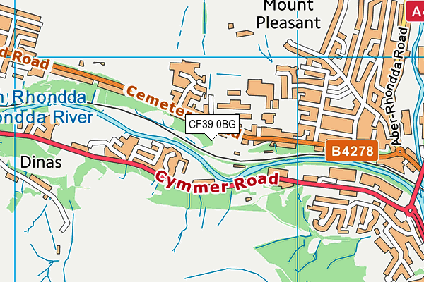 CF39 0BG map - OS VectorMap District (Ordnance Survey) CF39 0BG map - OS VectorMap District (Ordnance Survey)