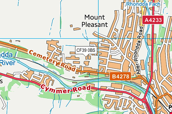CF39 0BS map - OS VectorMap District (Ordnance Survey) CF39 0BS map - OS VectorMap District (Ordnance Survey)