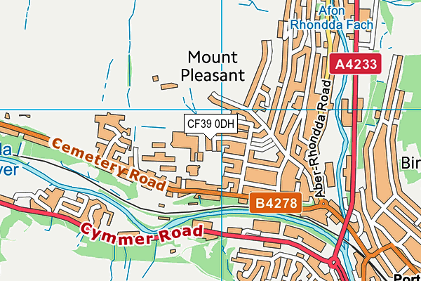 CF39 0DH map - OS VectorMap District (Ordnance Survey) CF39 0DH map - OS VectorMap District (Ordnance Survey)