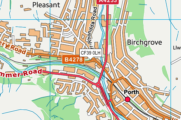 CF39 0LH map - OS VectorMap District (Ordnance Survey) CF39 0LH map - OS VectorMap District (Ordnance Survey)