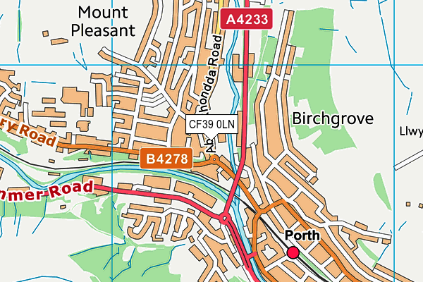 CF39 0LN map - OS VectorMap District (Ordnance Survey) CF39 0LN map - OS VectorMap District (Ordnance Survey)