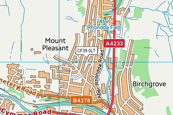 CF39 0LT map - OS VectorMap District (Ordnance Survey) CF39 0LT map - OS VectorMap District (Ordnance Survey)