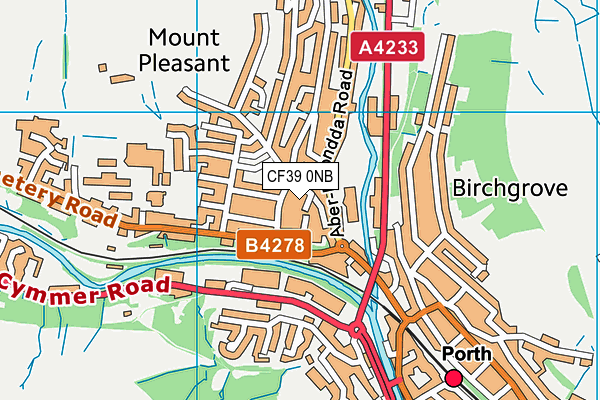 CF39 0NB map - OS VectorMap District (Ordnance Survey) CF39 0NB map - OS VectorMap District (Ordnance Survey)