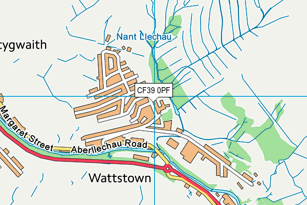 CF39 0PF map - OS VectorMap District (Ordnance Survey) CF39 0PF map - OS VectorMap District (Ordnance Survey)