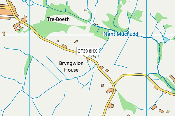 CF39 8HX map - OS VectorMap District (Ordnance Survey) CF39 8HX map - OS VectorMap District (Ordnance Survey)