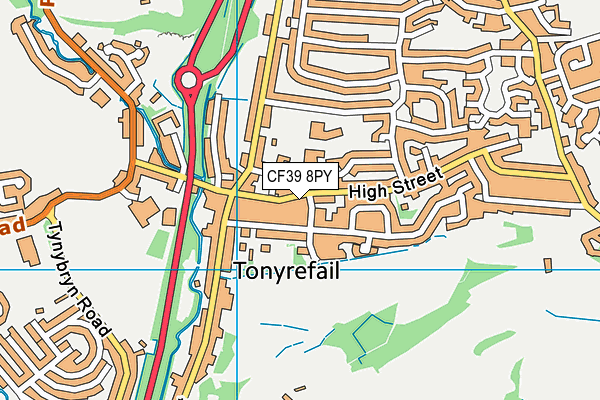 CF39 8PY map - OS VectorMap District (Ordnance Survey) CF39 8PY map - OS VectorMap District (Ordnance Survey)