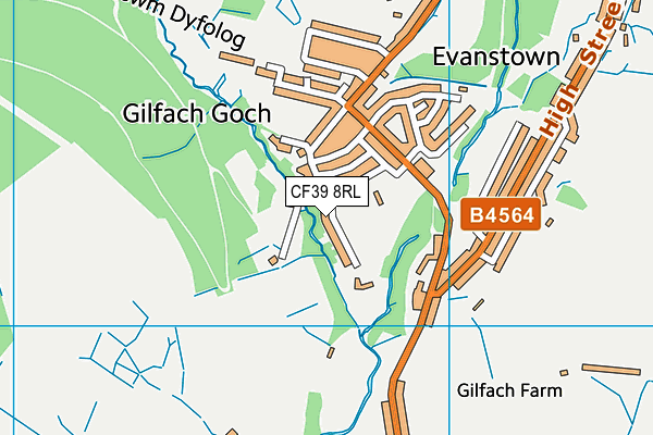 CF39 8RL map - OS VectorMap District (Ordnance Survey) CF39 8RL map - OS VectorMap District (Ordnance Survey)