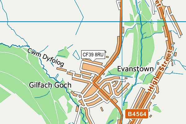 CF39 8RU map - OS VectorMap District (Ordnance Survey) CF39 8RU map - OS VectorMap District (Ordnance Survey)