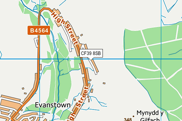 CF39 8SB map - OS VectorMap District (Ordnance Survey) CF39 8SB map - OS VectorMap District (Ordnance Survey)