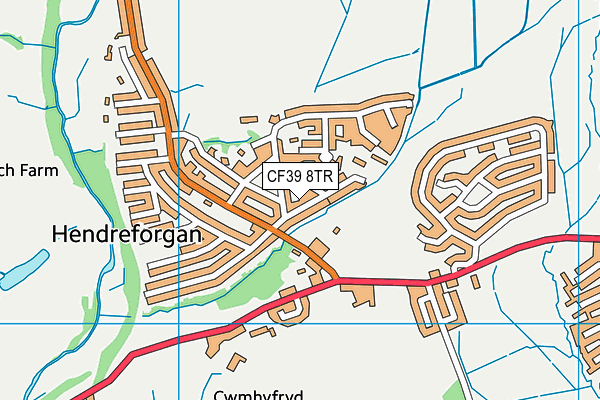 CF39 8TR map - OS VectorMap District (Ordnance Survey) CF39 8TR map - OS VectorMap District (Ordnance Survey)