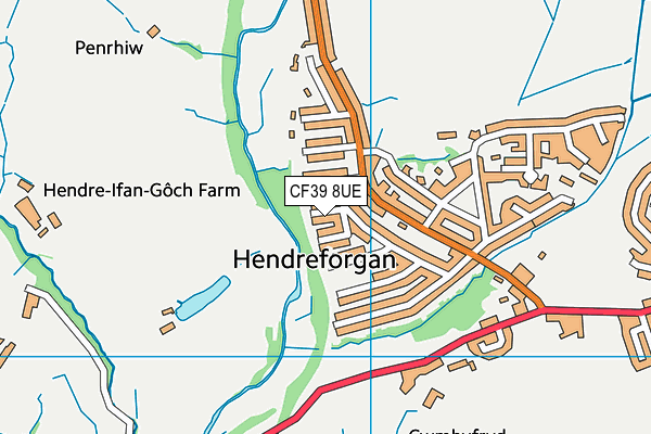 CF39 8UE map - OS VectorMap District (Ordnance Survey) CF39 8UE map - OS VectorMap District (Ordnance Survey)