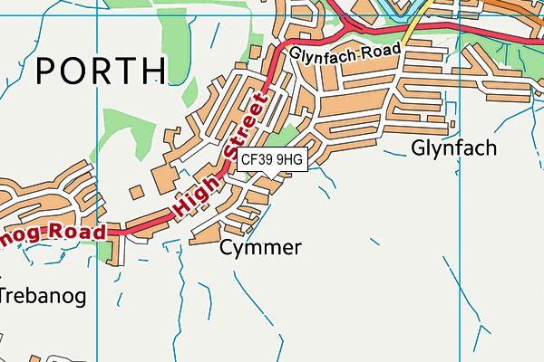 CF39 9HG map - OS VectorMap District (Ordnance Survey) CF39 9HG map - OS VectorMap District (Ordnance Survey)