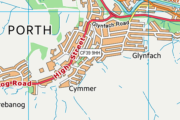 CF39 9HH map - OS VectorMap District (Ordnance Survey) CF39 9HH map - OS VectorMap District (Ordnance Survey)