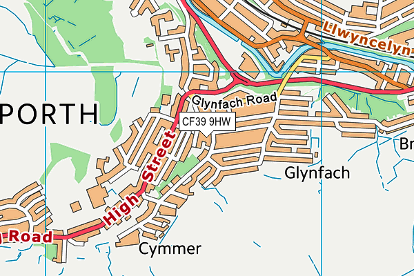 CF39 9HW map - OS VectorMap District (Ordnance Survey) CF39 9HW map - OS VectorMap District (Ordnance Survey)