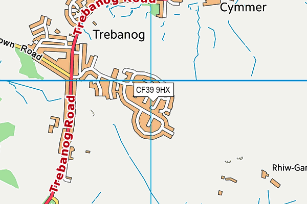 CF39 9HX map - OS VectorMap District (Ordnance Survey) CF39 9HX map - OS VectorMap District (Ordnance Survey)