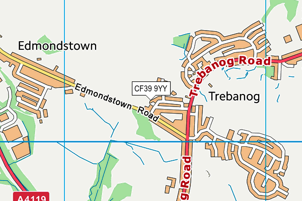 CF39 9YY map - OS VectorMap District (Ordnance Survey) CF39 9YY map - OS VectorMap District (Ordnance Survey)