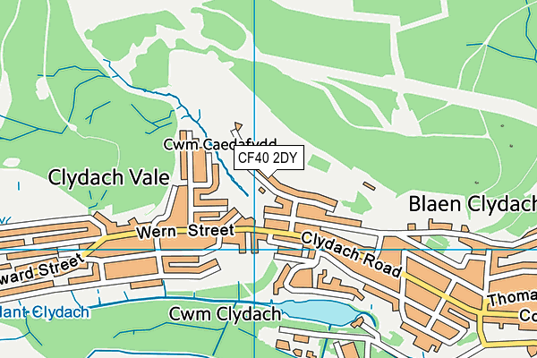 CF40 2DY map - OS VectorMap District (Ordnance Survey) CF40 2DY map - OS VectorMap District (Ordnance Survey)