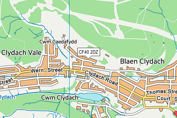 CF40 2DZ map - OS VectorMap District (Ordnance Survey) CF40 2DZ map - OS VectorMap District (Ordnance Survey)