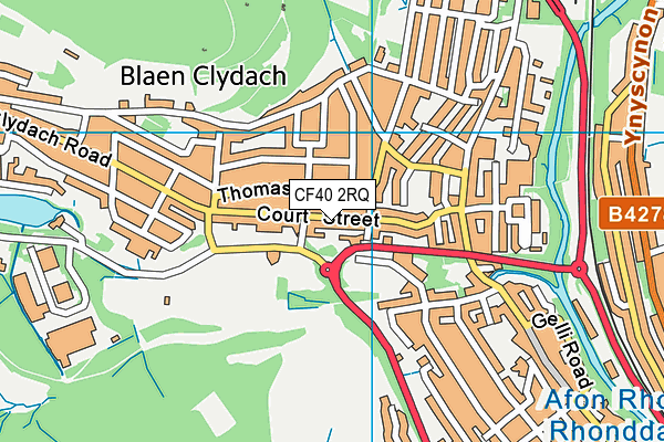 CF40 2RQ map - OS VectorMap District (Ordnance Survey) CF40 2RQ map - OS VectorMap District (Ordnance Survey)