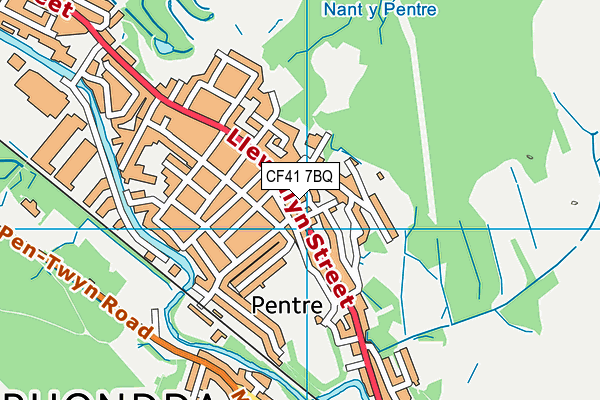 CF41 7BQ map - OS VectorMap District (Ordnance Survey) CF41 7BQ map - OS VectorMap District (Ordnance Survey)