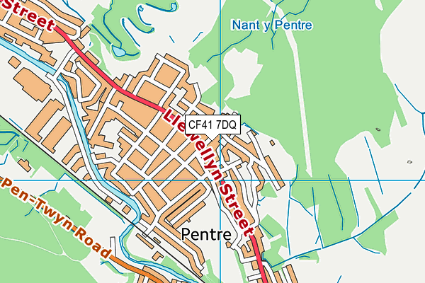 CF41 7DQ map - OS VectorMap District (Ordnance Survey) CF41 7DQ map - OS VectorMap District (Ordnance Survey)