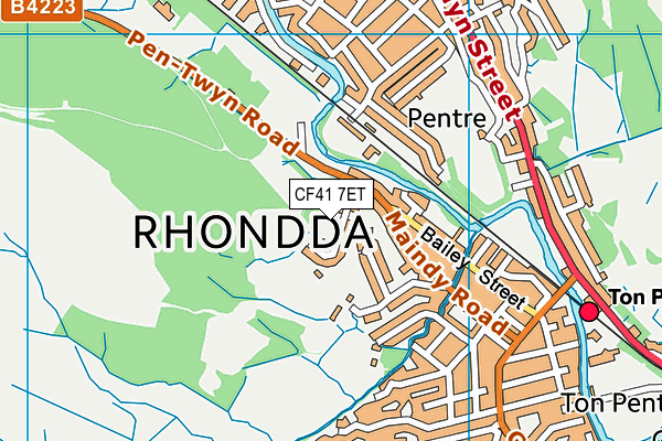 CF41 7ET map - OS VectorMap District (Ordnance Survey) CF41 7ET map - OS VectorMap District (Ordnance Survey)