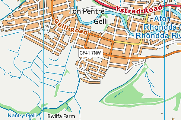 CF41 7NW map - OS VectorMap District (Ordnance Survey) CF41 7NW map - OS VectorMap District (Ordnance Survey)