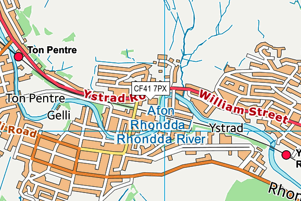 CF41 7PX map - OS VectorMap District (Ordnance Survey) CF41 7PX map - OS VectorMap District (Ordnance Survey)