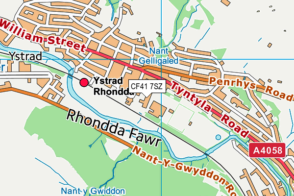 CF41 7SZ map - OS VectorMap District (Ordnance Survey) CF41 7SZ map - OS VectorMap District (Ordnance Survey)