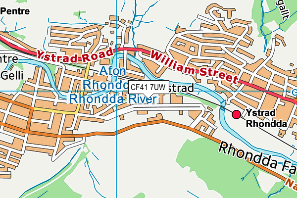 CF41 7UW map - OS VectorMap District (Ordnance Survey) CF41 7UW map - OS VectorMap District (Ordnance Survey)
