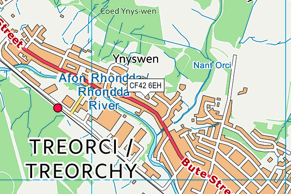 CF42 6EH map - OS VectorMap District (Ordnance Survey) CF42 6EH map - OS VectorMap District (Ordnance Survey)