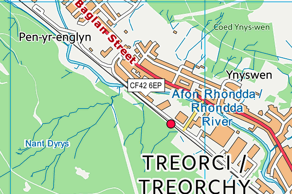 CF42 6EP map - OS VectorMap District (Ordnance Survey) CF42 6EP map - OS VectorMap District (Ordnance Survey)