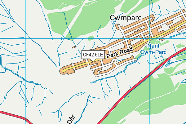 CF42 6LE map - OS VectorMap District (Ordnance Survey) CF42 6LE map - OS VectorMap District (Ordnance Survey)