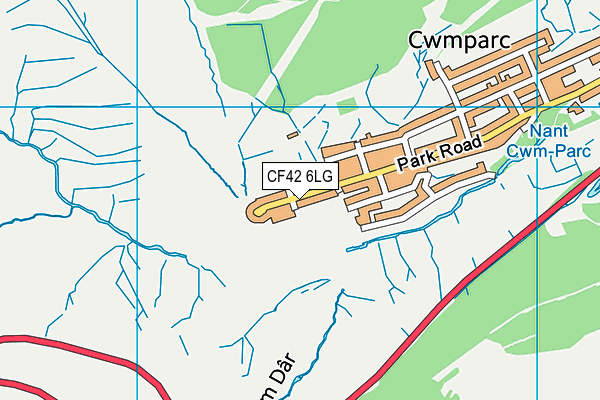 CF42 6LG map - OS VectorMap District (Ordnance Survey) CF42 6LG map - OS VectorMap District (Ordnance Survey)
