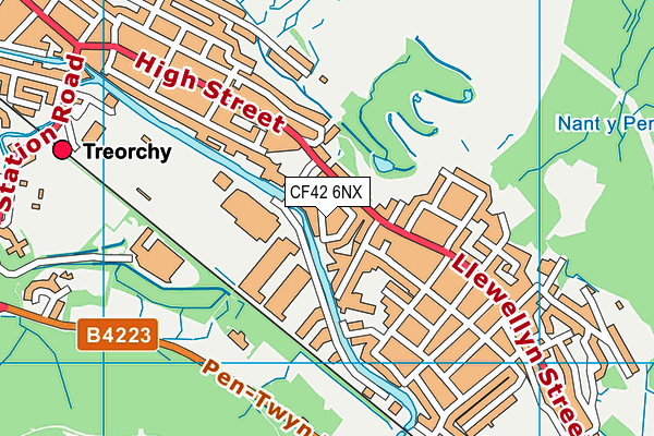 CF42 6NX map - OS VectorMap District (Ordnance Survey) CF42 6NX map - OS VectorMap District (Ordnance Survey)