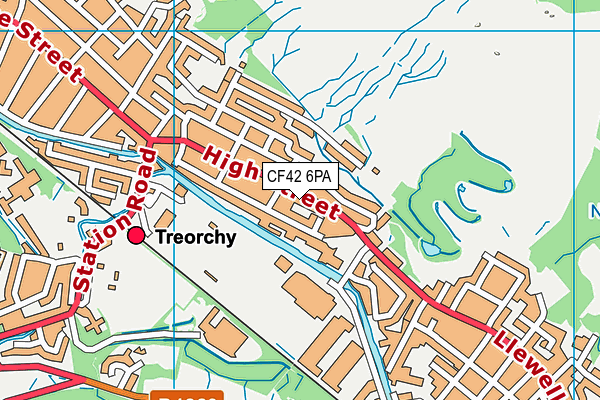 CF42 6PA map - OS VectorMap District (Ordnance Survey) CF42 6PA map - OS VectorMap District (Ordnance Survey)