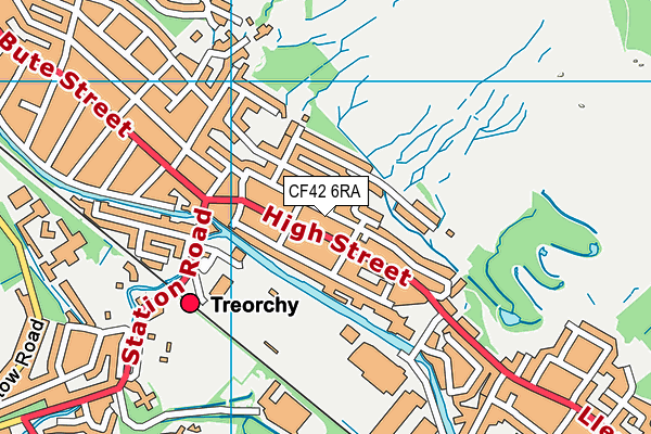 CF42 6RA map - OS VectorMap District (Ordnance Survey) CF42 6RA map - OS VectorMap District (Ordnance Survey)