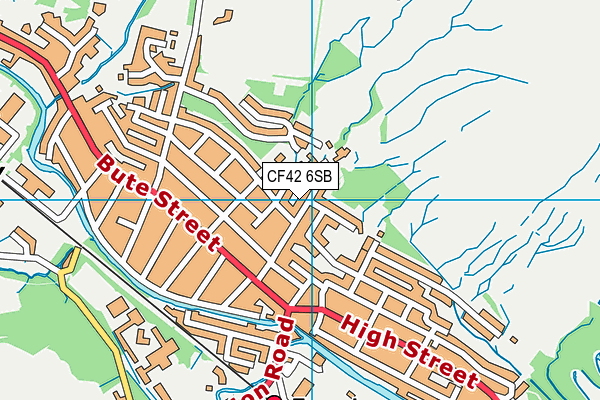CF42 6SB map - OS VectorMap District (Ordnance Survey) CF42 6SB map - OS VectorMap District (Ordnance Survey)